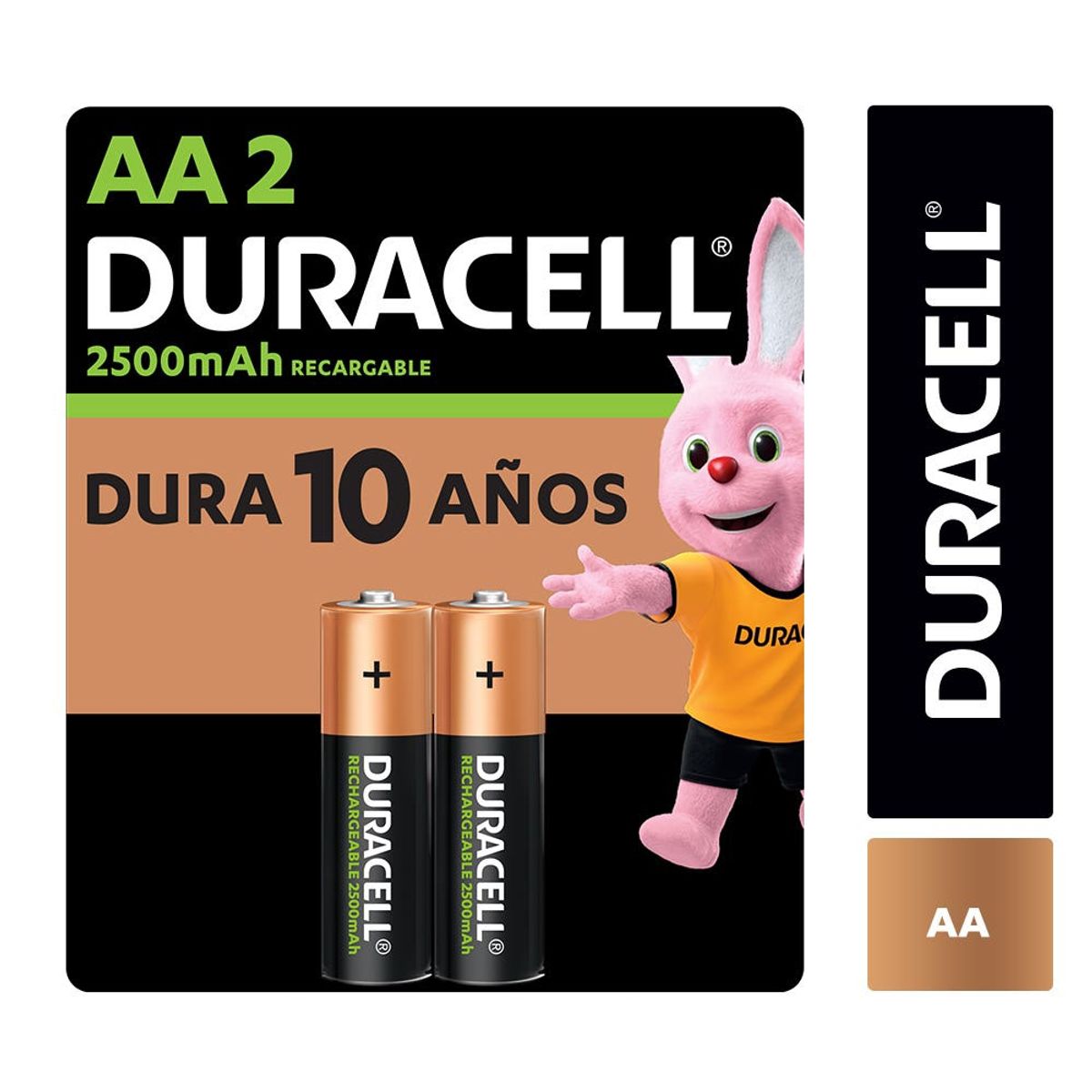 DURACELL - BLISTER PILAS RECARGABLES 2500MAH AA X2