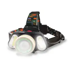 POWERLAB - LINTERNA CINTILLO LED DE CABEZA 3 LED ZOOM 1500 LUMENES