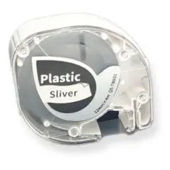 GENERICO - Cinta Etiquetas Para Impresora P12 Compatible Con Dymo - Plateado