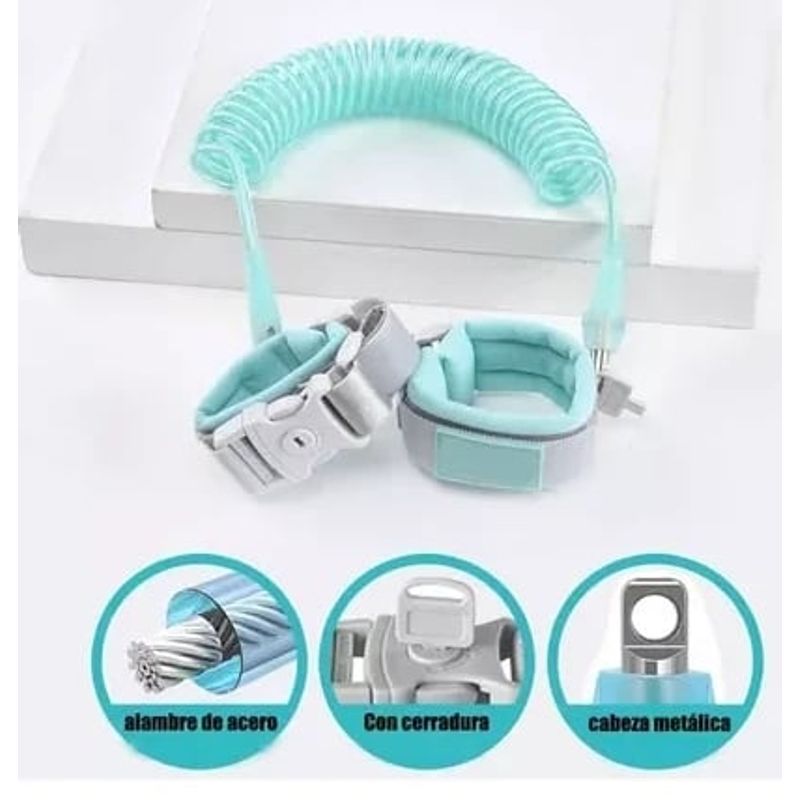 GENERICO - Brazalete de seguridad Antiperdida con llave Azul