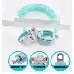 GENERICO - Brazalete de seguridad Antiperdida con llave Azul