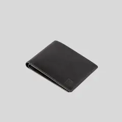 TRAUKO - Billetera Hombre cuero negro Gante