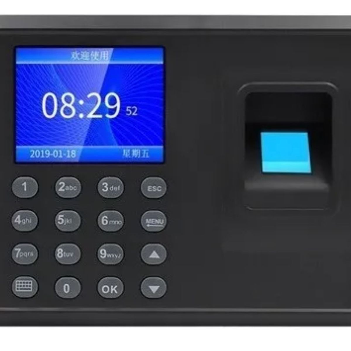 GENERICO - Control De Asistencia Con Reloj Marcador Y Huella Digital