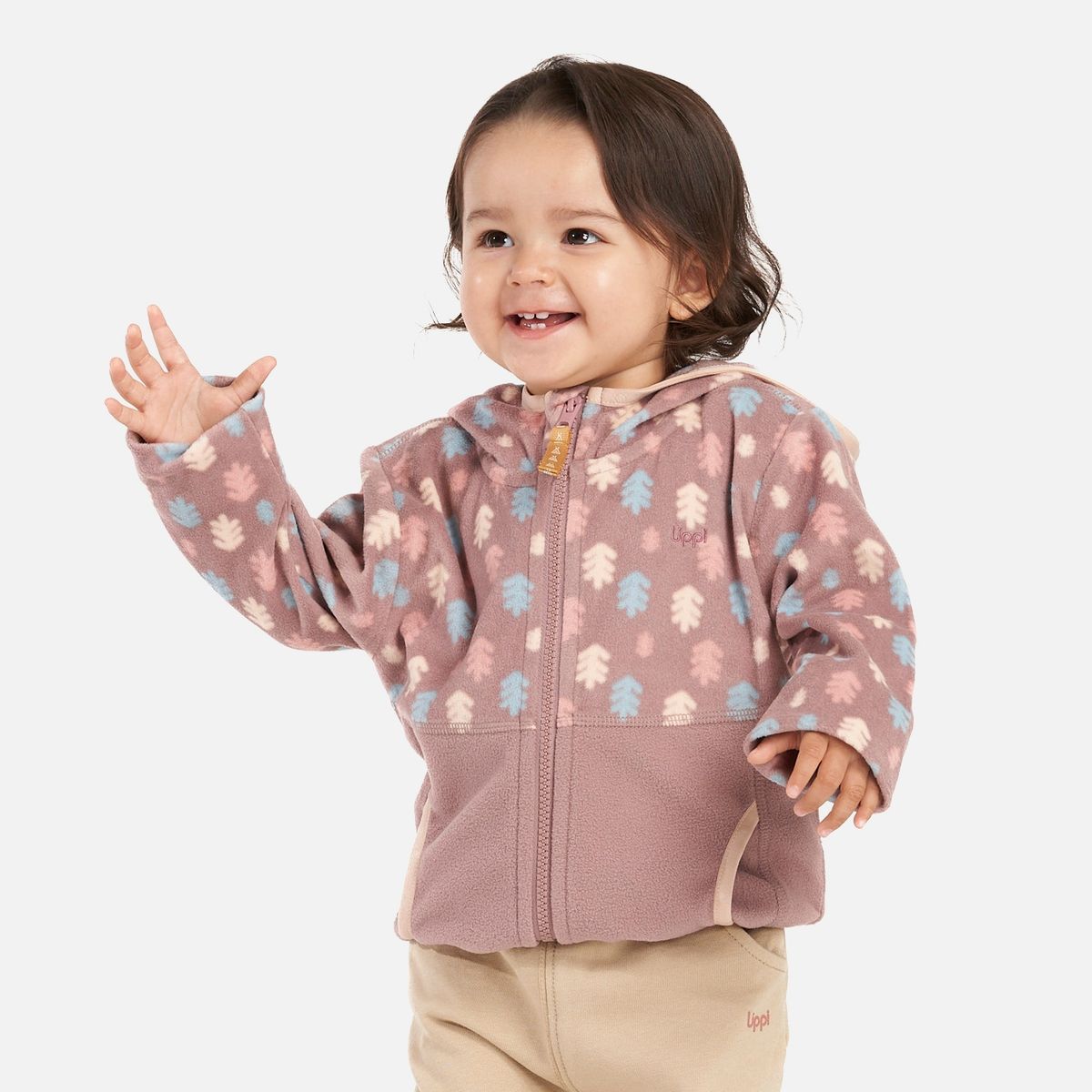 LIPPI - Chaqueta Baby Girl Poofy Sweatshirt Rosa Claro Lippi