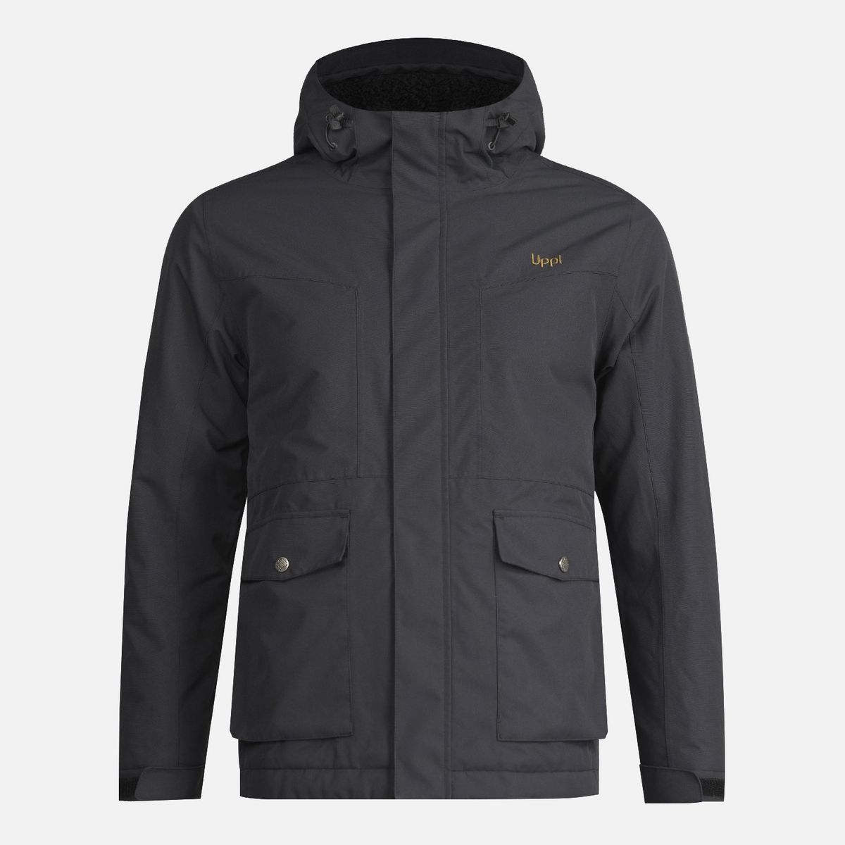 LIPPI - Chaqueta Teen Boy Roble B-Dry Hoody Jacket Negro Lippi