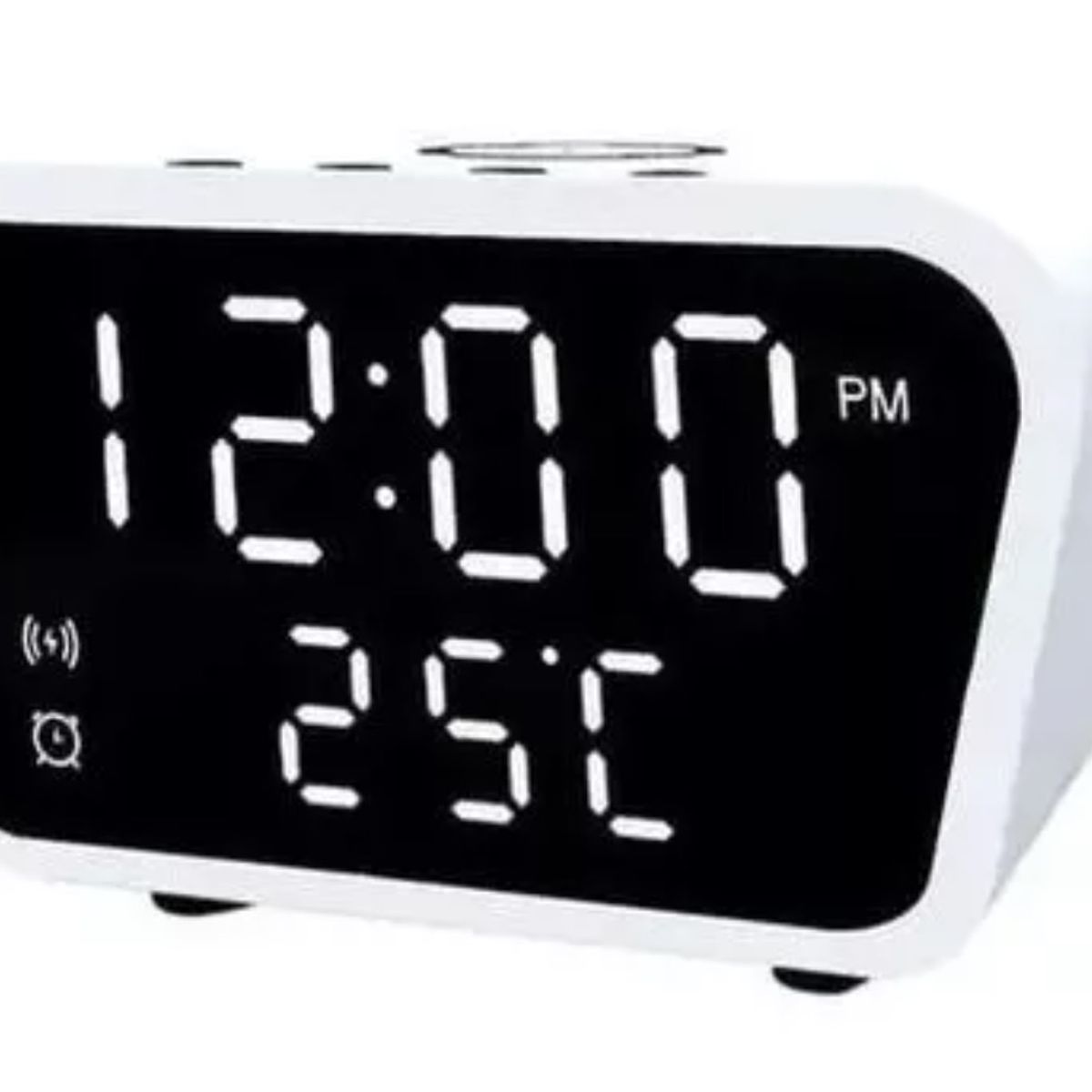 GENERICO - Reloj Despertador Cargador Inalámbrico Alta Gamatermómetro