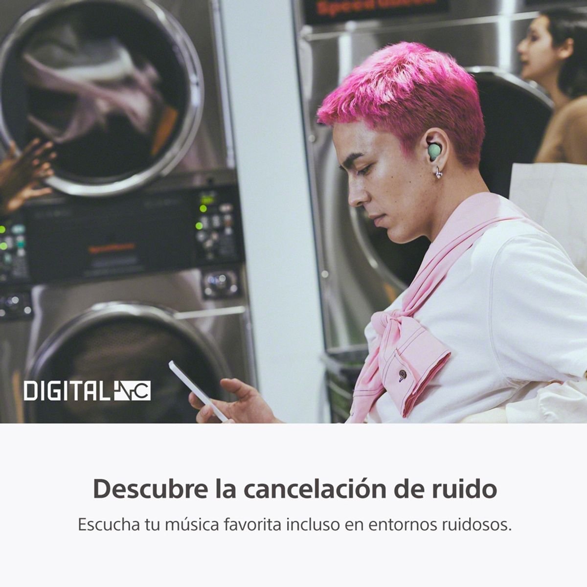 SONY - Audífonos Bluetooth con noise cancelling WF-C700N Verde