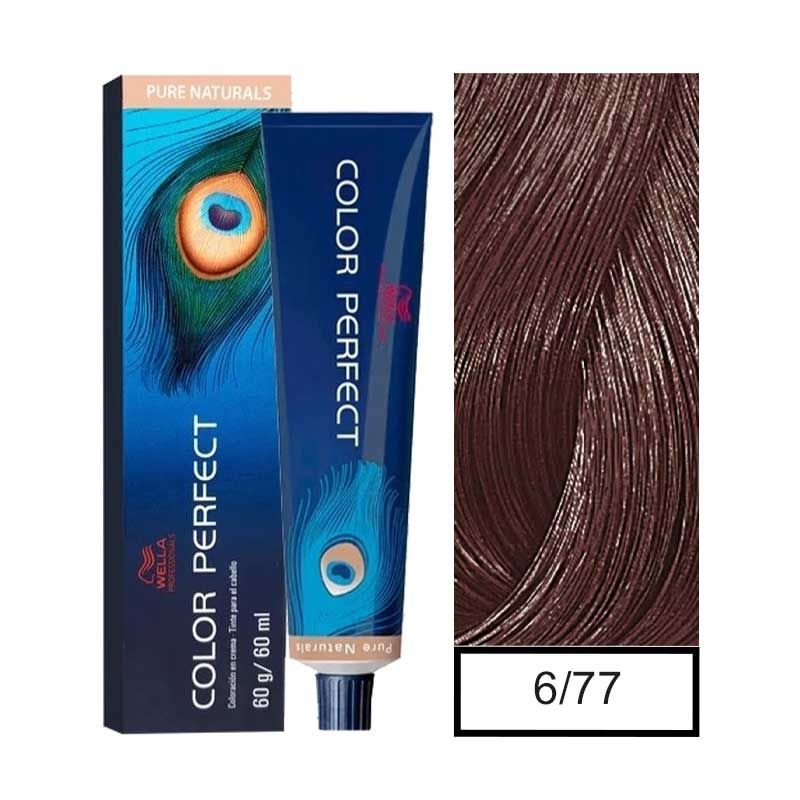 WELLA - Tintura Permanente Wella 6/77 Color Perfect 60Gr  Mas oxidante