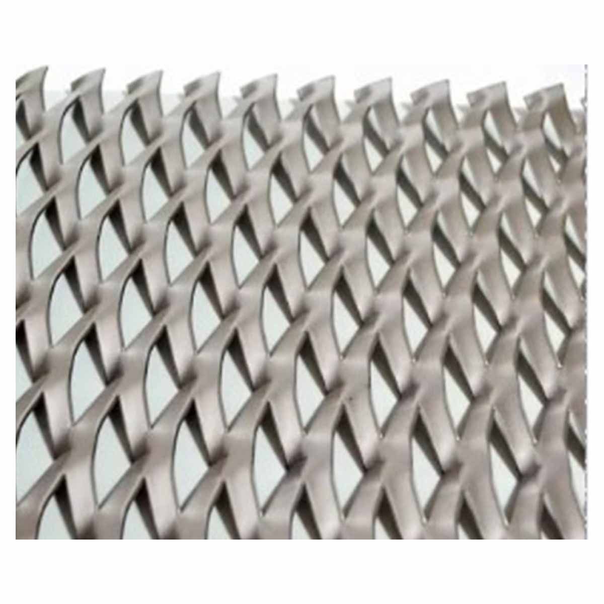 GENERICO - Malla metal desplegado 25x12x4x1mm (1x10mt) rollo Bighouse 