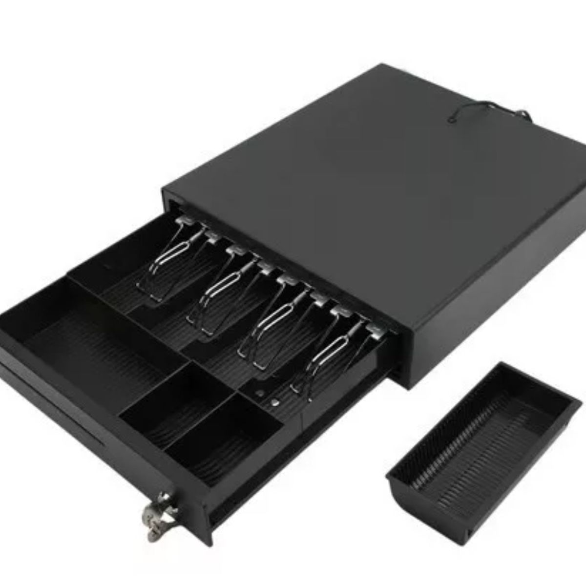 GENERICO - Caja Registradora 3 Niveles Para Monedas Billetes Seguridad