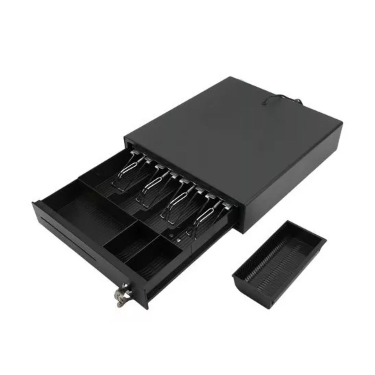 GENERICO - Caja Registradora 3 Niveles Para Monedas Billetes Seguridad