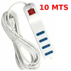 GENERICO - Zapatilla Eléctrica Alargador 10 Metros Extensión