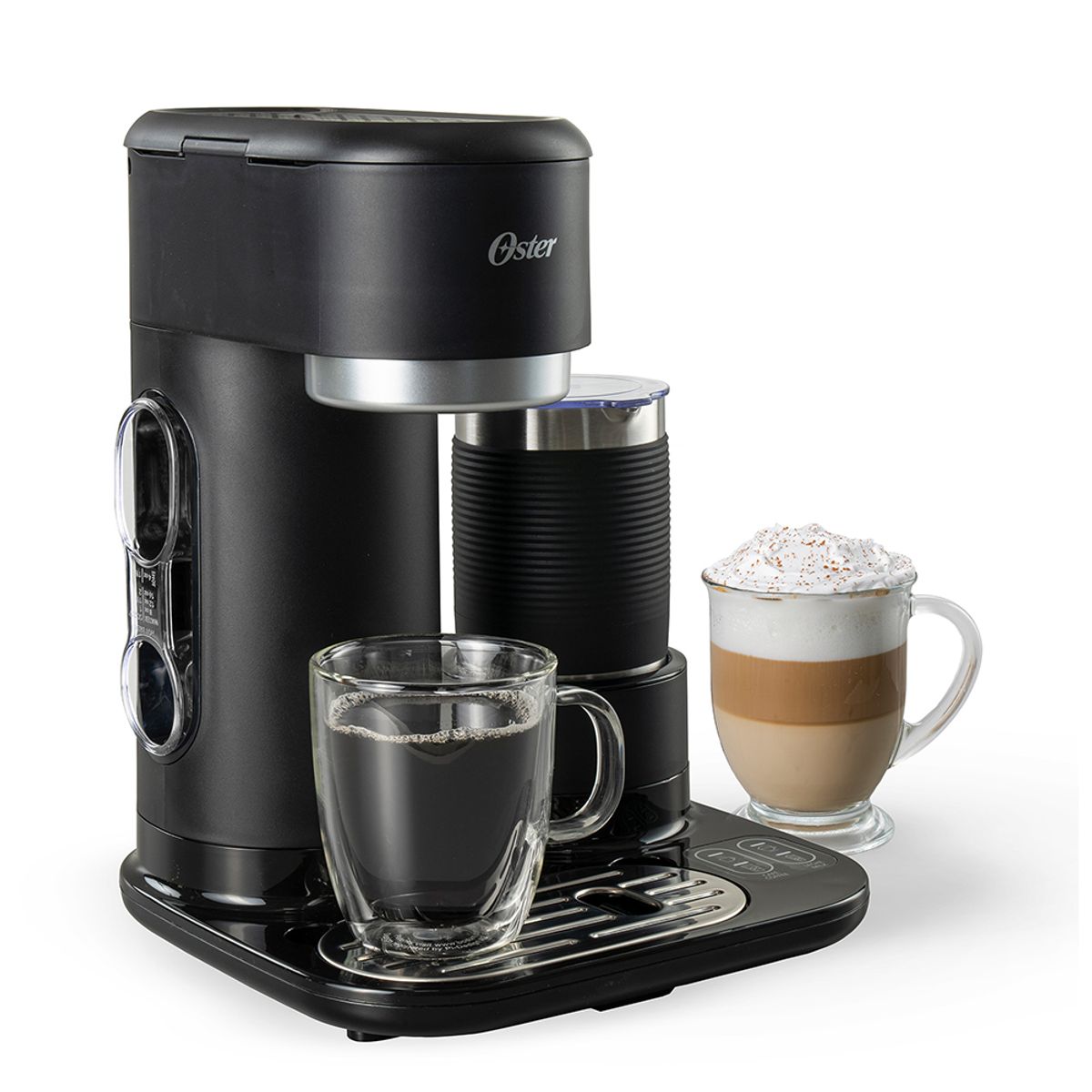 OSTER - Cafetera latte Oster® con espumador BVSTDC02B