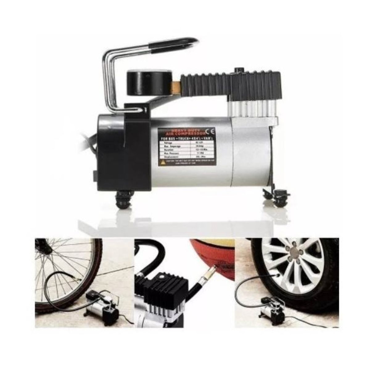 GENERICO - Compresor Aire Inflador Portátil Automóvil 12v 100psi