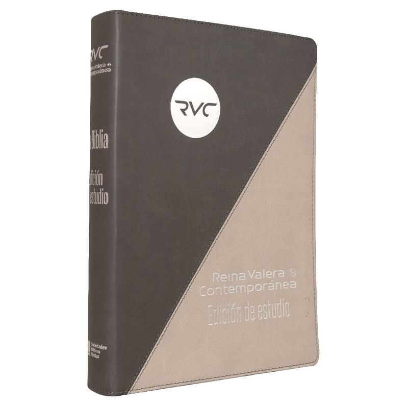 SOCIEDADES BIBLICAS UNIDAS - Biblia Reina Valera Contemporánea De Estudio gris duotono