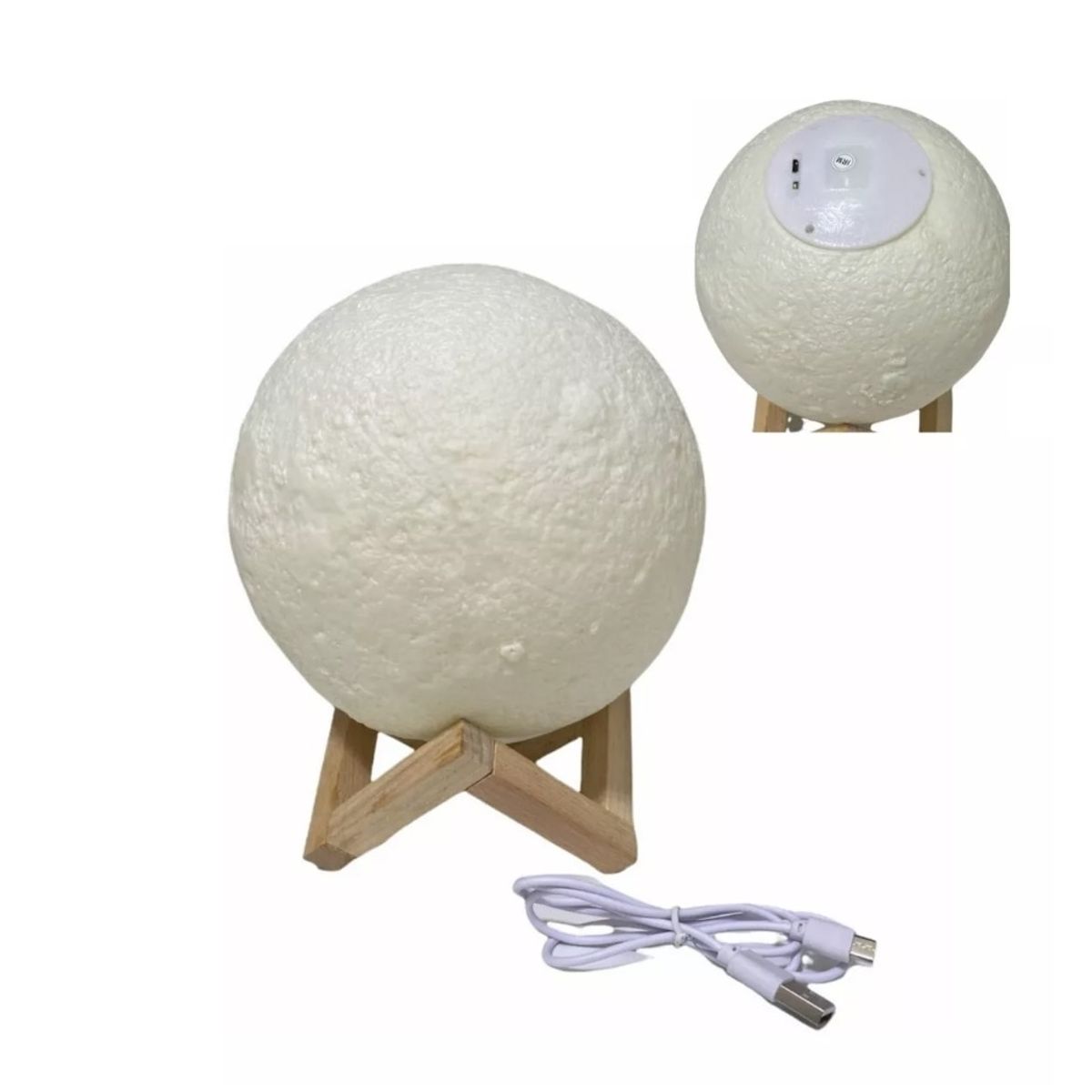 GENERICO - Lampara De Mesa Tactil Luna 3d Usb  Luz Decorativa