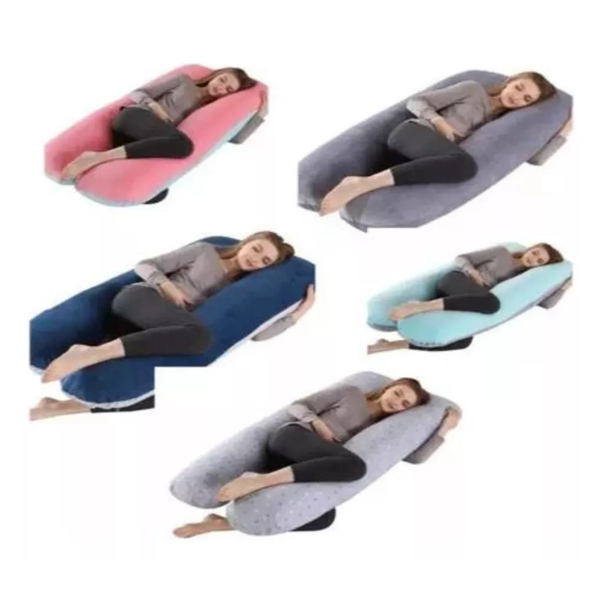 GENERICO - Cojín Almohada Maternal  U + Funda Extra Suave-  Multiusos