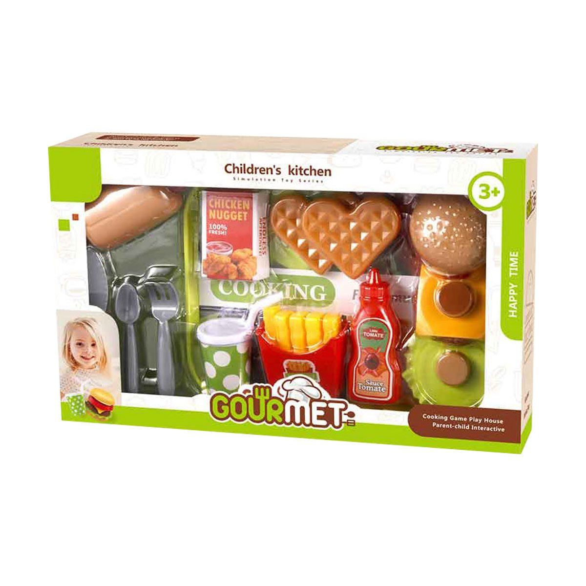 MAGNETICS - Bandeja de Comida Rápida con Waffles de Juguete