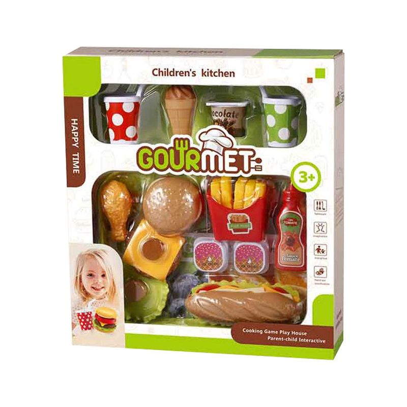 MAGNETICS - Bandeja de Comida Rápida de Juguete