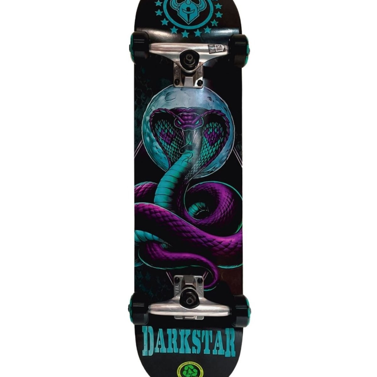 DARKSTAR - Skate Darkstar Snake Aqua-Negro DARKSTAR