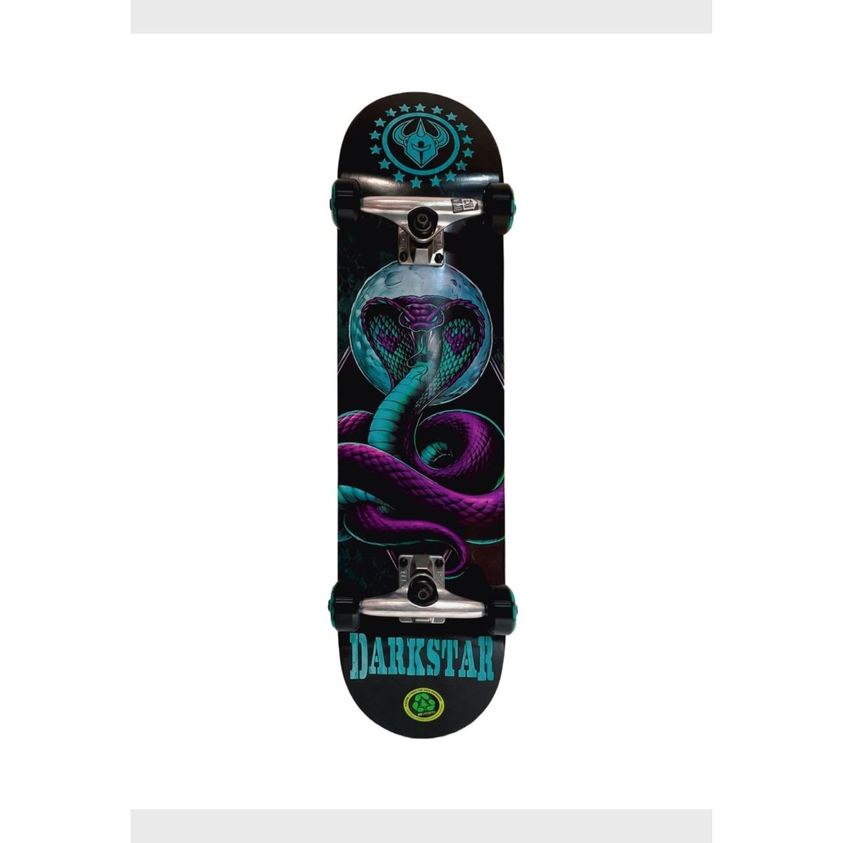 DARKSTAR - Skate Darkstar Snake Aqua-Negro DARKSTAR