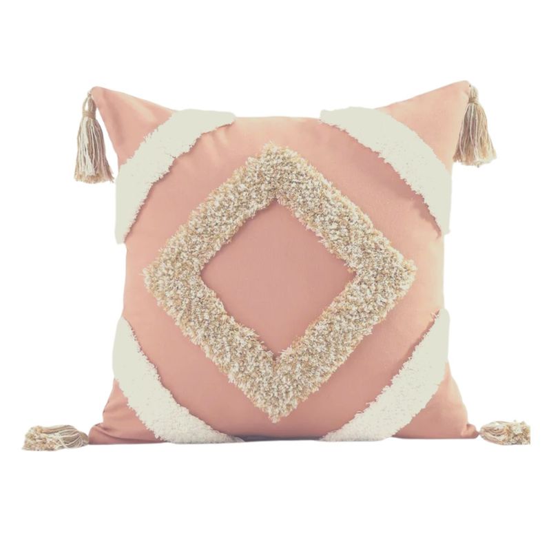 LOVE HOME DECO & LIVING - Cojín de Lino Pink Rose