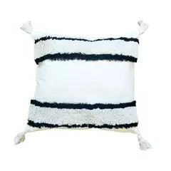 LOVE HOME DECO & LIVING - Funda Lino Franjas Black
