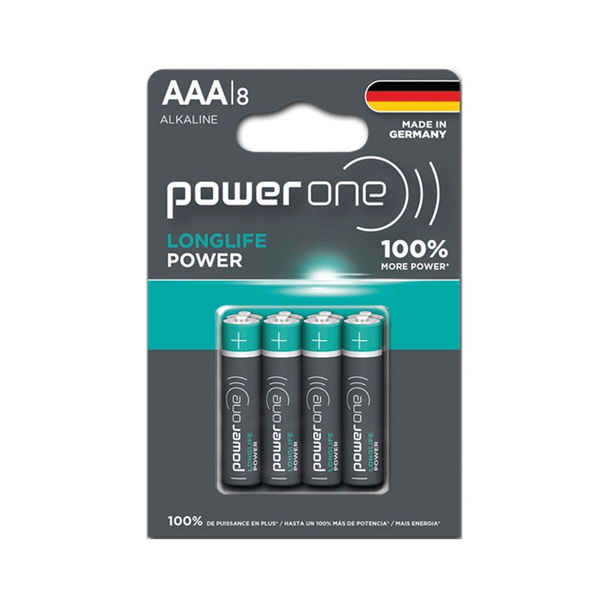 GEN - BLISTER PILAS ALCALINAS AAA X 8 POWERONE