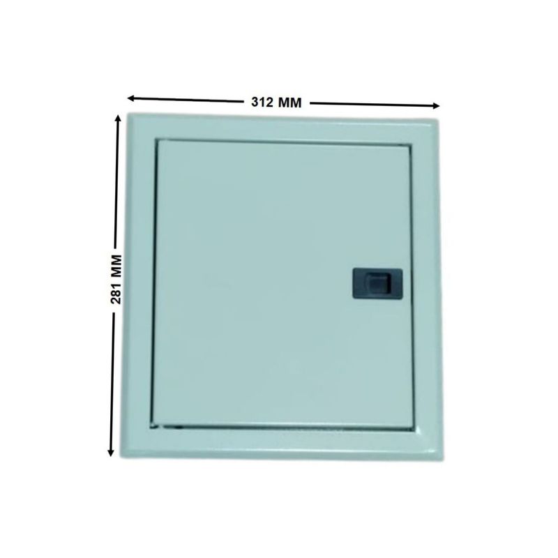 GENERICO - TABLERO METALICO EMBUTIDO 18 MODULOS (275X245X88MM) IP41 RAL7032