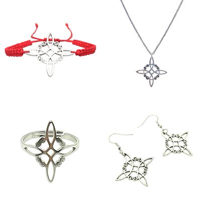 Imagen 2 del producto Pack Nudo de Bruja 4 Artículos de Acero Inoxidable