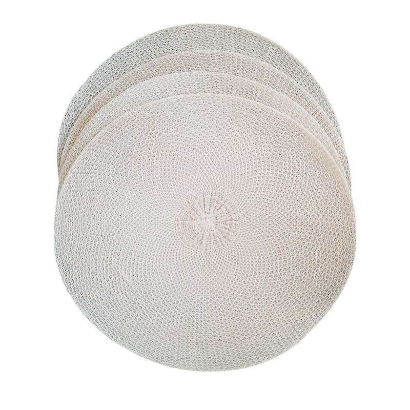 LOVE HOME DECO & LIVING - Set de 04 Individuales Tejidos Gris