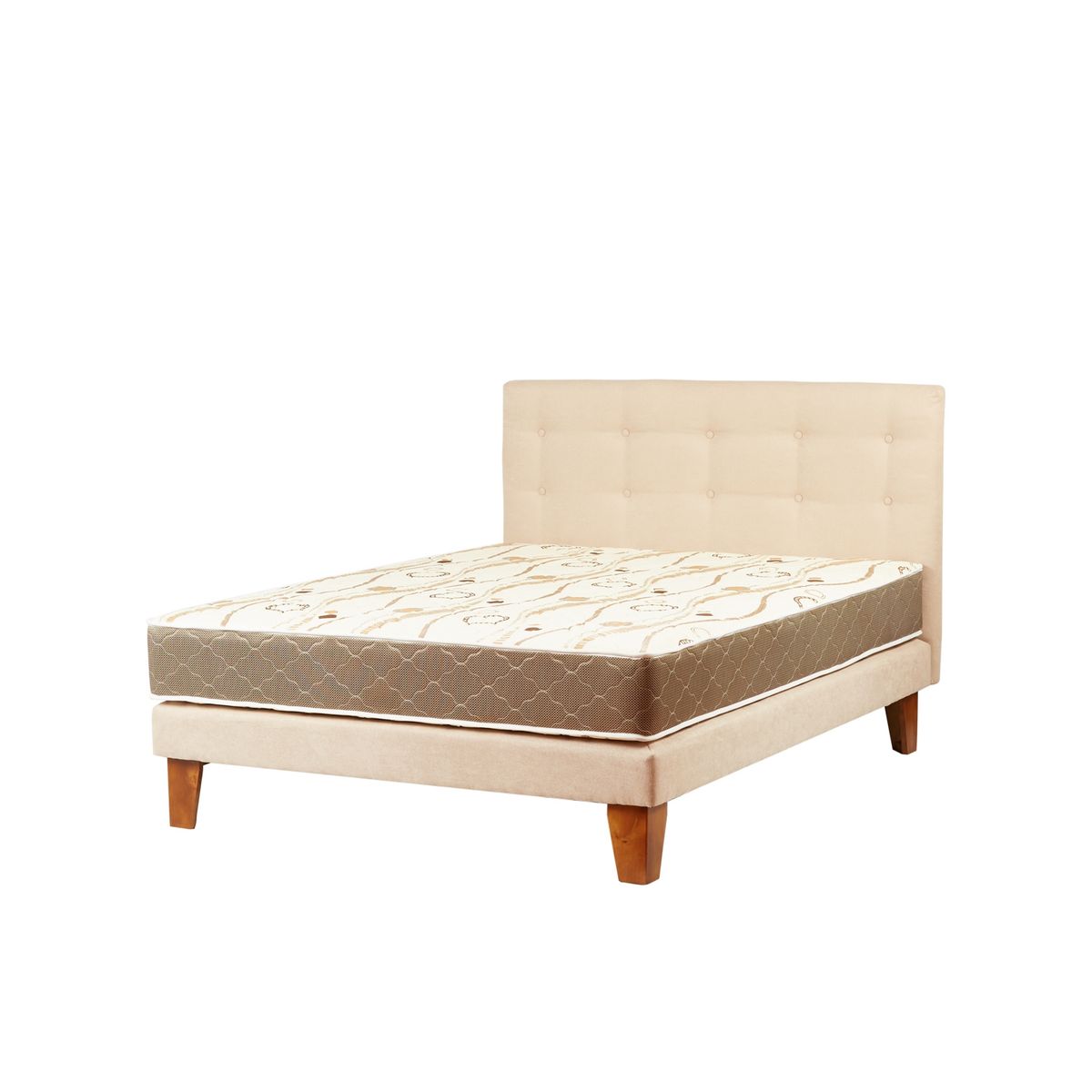 SPOMO - Eurobox T3500 Capitoné 2 Plazas BN Moka