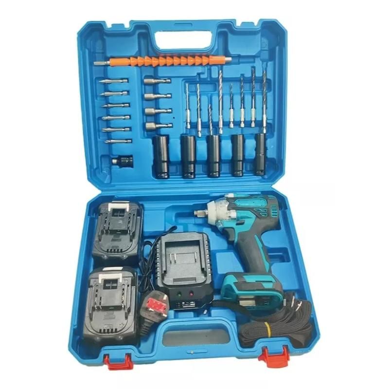 GENERICO - Llave Impacto Inalambrico 2 Baterias Brocas Desatornillador