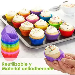 U BUY - 12 Moldes Para Cupcakes Magdalenas Muffins Silicona Hornear