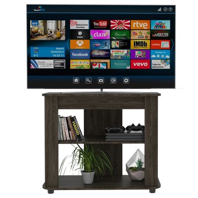 Imagen 2 del producto Rack TV 46"" Con 2 Repisas Fm-032C - Cafe Oscuro