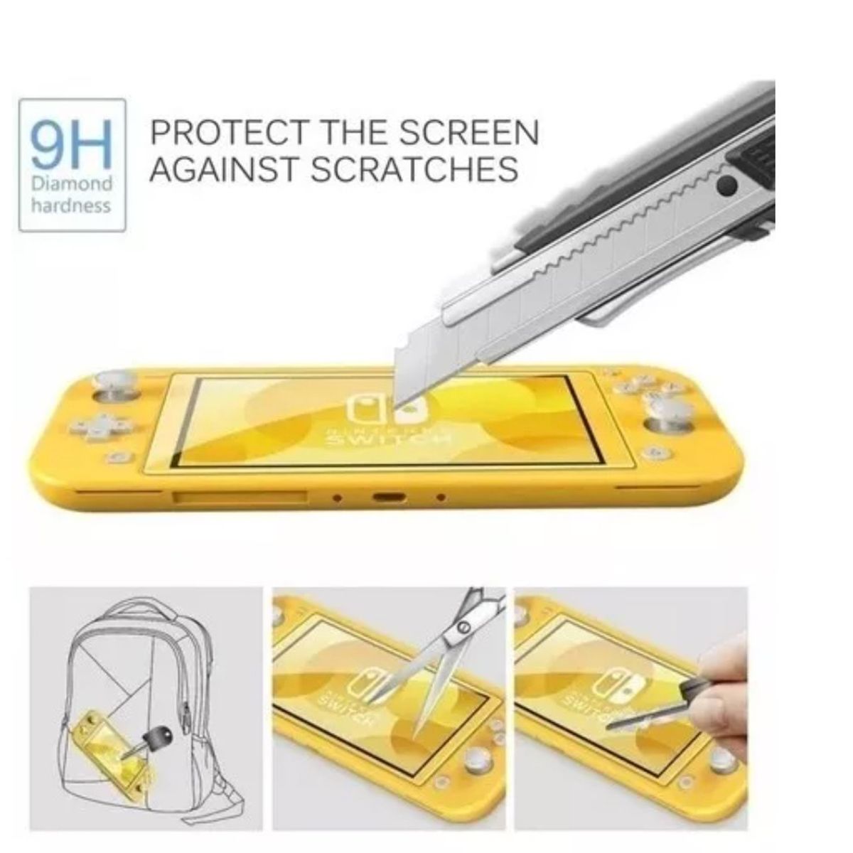 GENERICO - Lamina Protectora Pantalla Glass Nintendo Switch