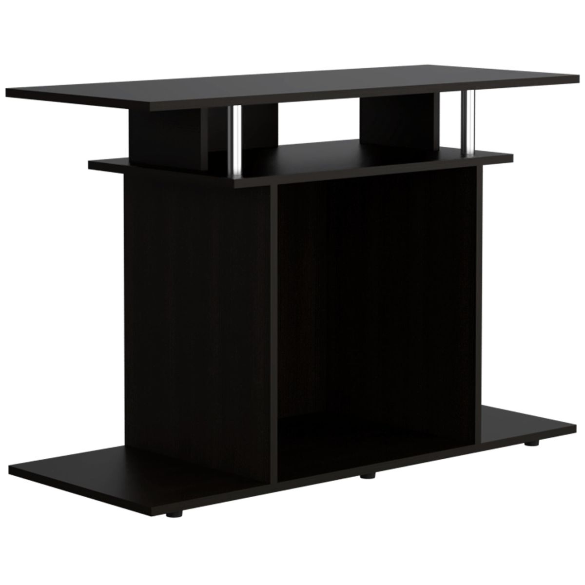 FMFURNITURE - Rack TV 40" Con Repisas Para Almacenamiento Fm-028N - Negro