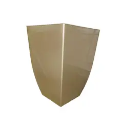 MOBII - Macetero Plastico Dorado. 34,5X34,5X47,2 (Altura) Cm