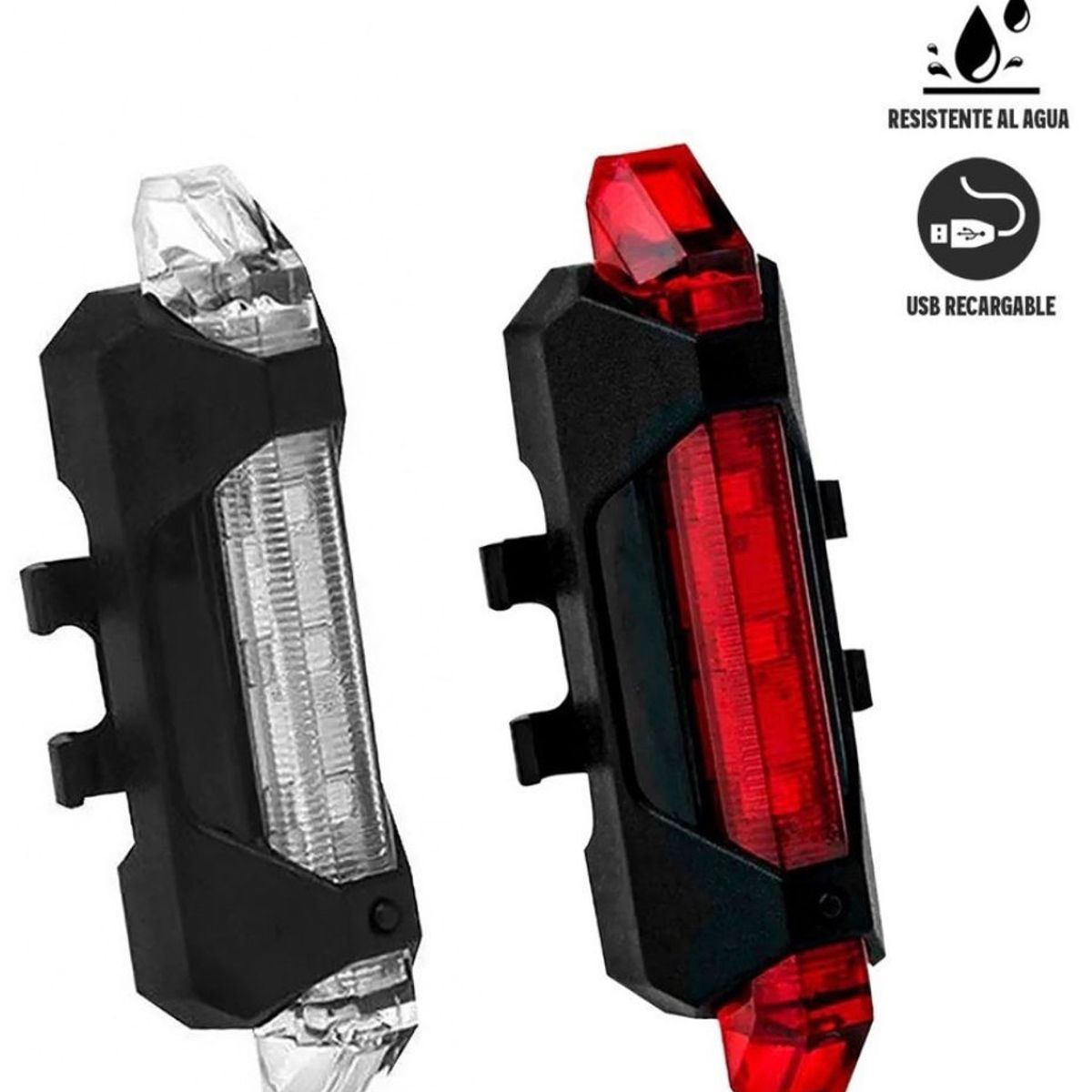 GENERICO - SET 2 LUCES BICICLETA