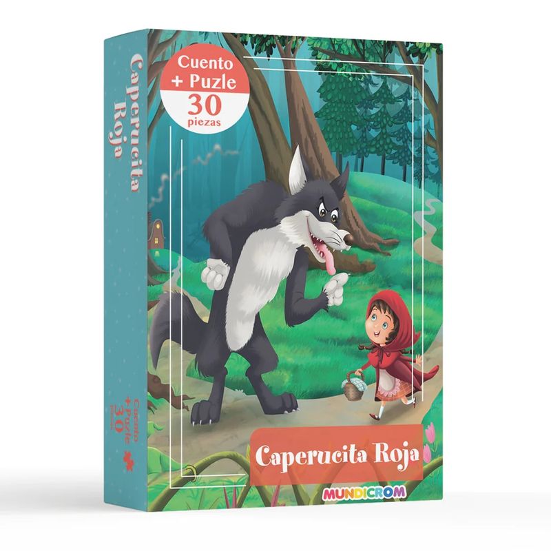MUNDICROM - Libro Infantil Cuento Caperucita + Puzle 30 Piezas Mundicrom