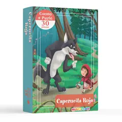 MUNDICROM - Libro Infantil Cuento Caperucita + Puzle 30 Piezas