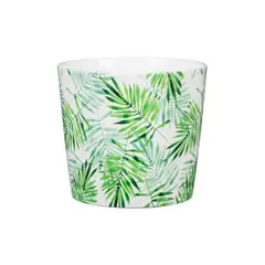 SCHEURICH - Macetero Cerámica 15 cm Diseño Palmera