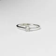 ROSETT - Anillo solitario 6 pistillos Plata 925