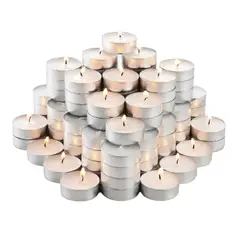 GENERICO - Velas Tea Light sin aroma duración de 4 a 5 horas