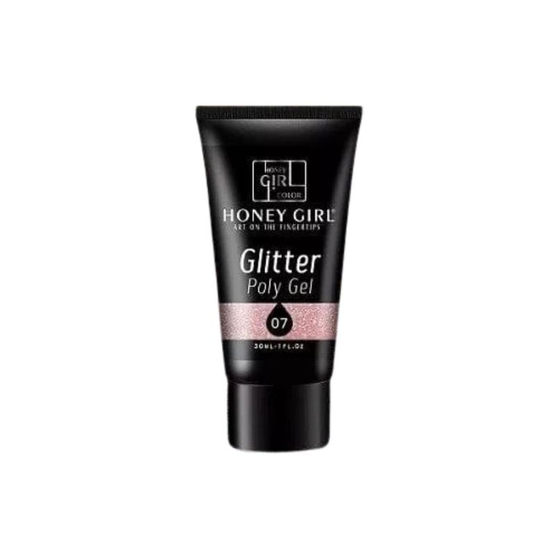 GENERICO - Polygel Uñas Acrigel Efecto Glitter Honeygirl 30 Ml Manicure