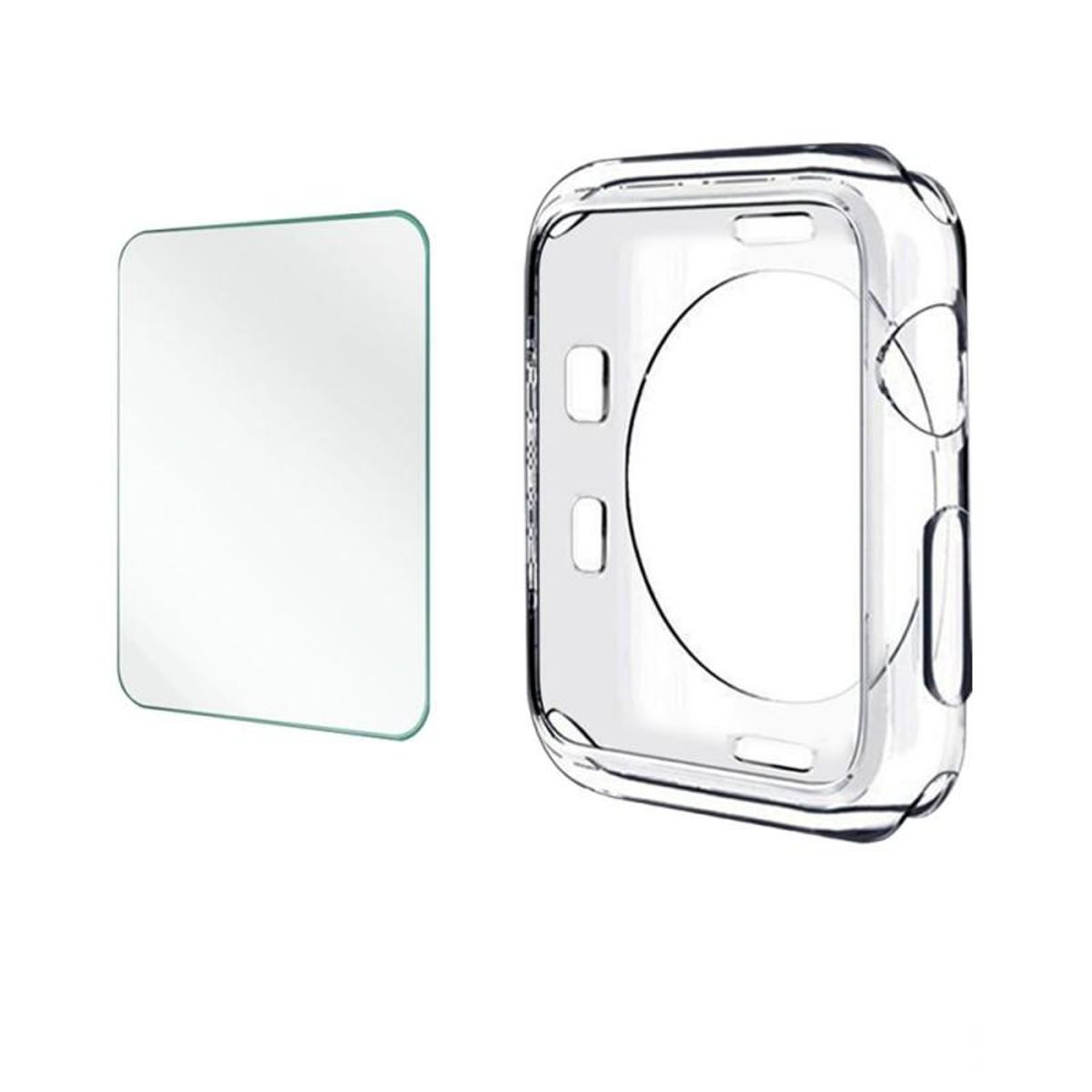 GENERICO - 2 Lamina + Protector Para Apple Watch 40mm