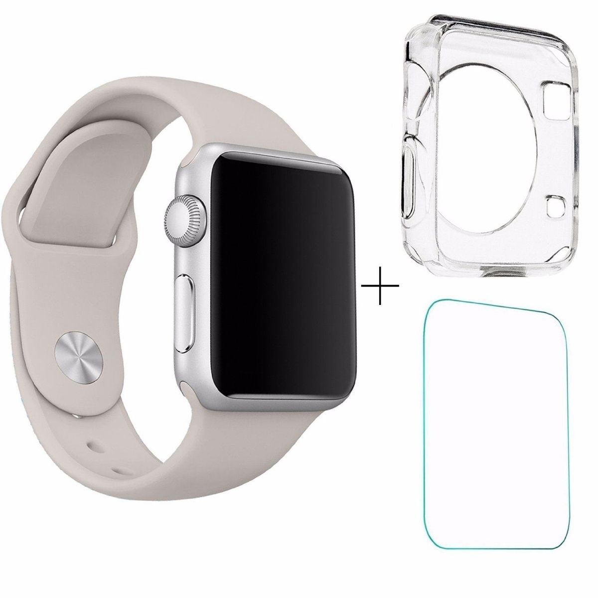 GENERICO - 2 Lamina + Protector Para Apple Watch 44mm