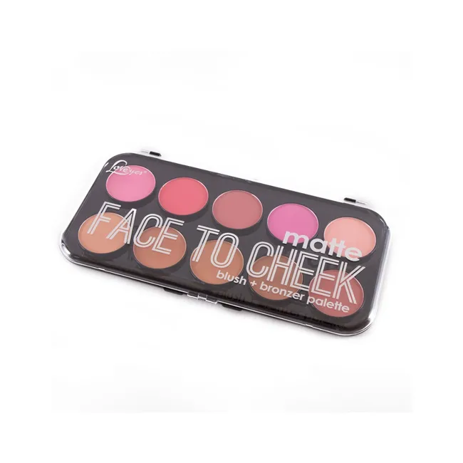 GENERICO - Paleta Rubor Maquillaje Matte Face To Cheek 10 Colores  Gms