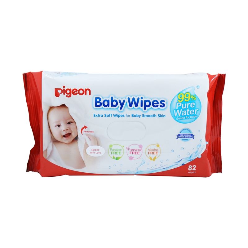 PIGEON - Toallitas Húmedas PIGEON Baby Wipes 99% Pure Water, 82 Un.