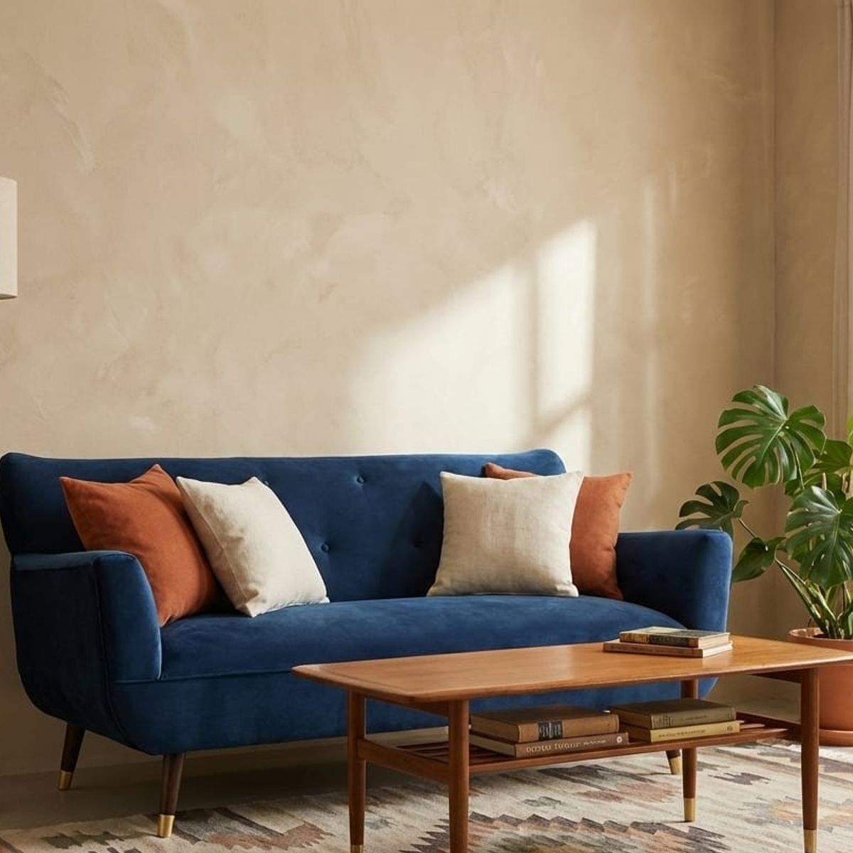 GENERICO - Sofá Sónico 2 cuerpos , tapiz Felpa,150 x 75 x 85 cm , patas de madera